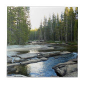 Tuolumne River by Campground, Yosemite, CA Fliese (Vorderseite)