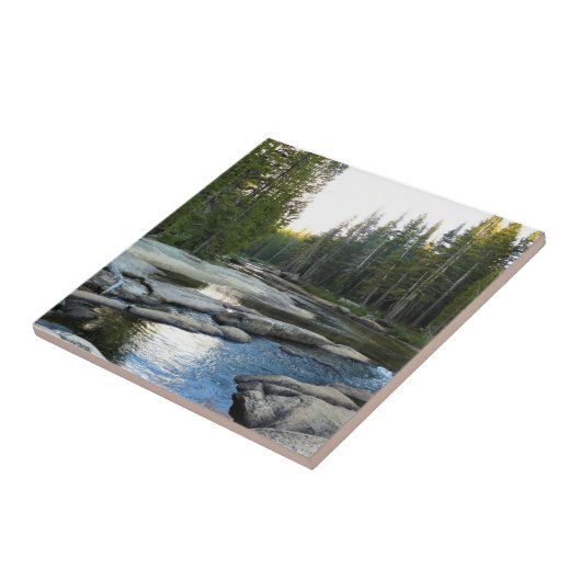 Tuolumne River by Campground, Yosemite, CA Fliese (Seite)