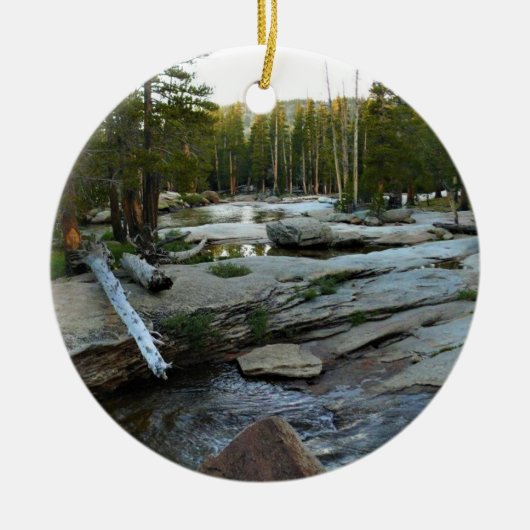Tuolumne River by Campground, Yosemite, CA Keramik Ornament (Vorne)