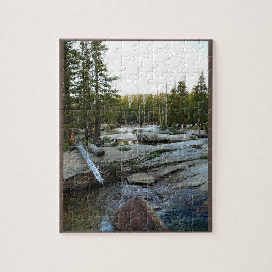Tuolumne River by Campground, Yosemite, CA Puzzle (Vertikal)
