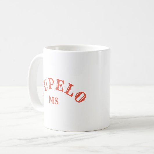 Tupelo, Mississippi Kaffeetasse (Vorderseite Links)