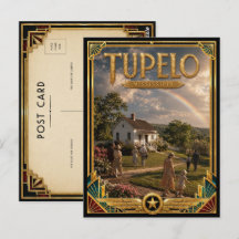 Tupelo Mississippi Vintage Art Deco Golden Age