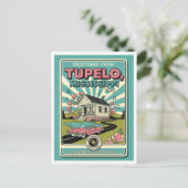 Tupelo, MS Retro-Reise Postkarte (Stehend Vorderseite)