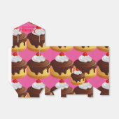 Tüpfelkuchen Box Rosa Geschenkschachtel (Ungefaltet)