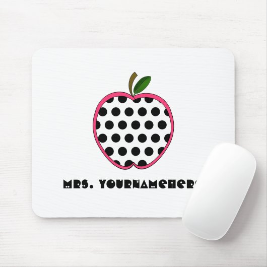 Tupfen-Apple-Lehrer Mousepad (Mit Mouse)