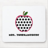 Tupfen-Apple-Lehrer Mousepad (Vorne)
