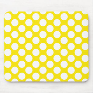 Tupfen auf Gelb Mousepad