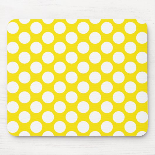 Tupfen auf Gelb Mousepad (Vorne)