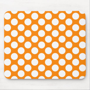 Tupfen auf Orange Mousepad
