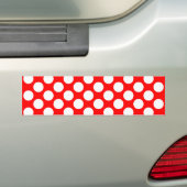 Tupfen auf Rot Autoaufkleber (Auf Auto)