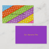 Tupfen-Band-Visitenkarten Visitenkarte (Vorne/Hinten)