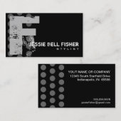 Tupfen beunruhigt - Monogramm F Visitenkarte (Vorne/Hinten)