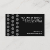 Tupfen beunruhigt - Monogramm N Visitenkarte (Rückseite)