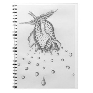Tupfen-Blumenblatt-Tropfen-Notizbuch Notizblock
