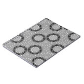 Tupfen-Blumennotizbücher: Grau Notizblock (Linke Seite)