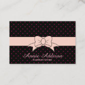 Tupfen-Bogen-Muster Visitenkarte (Vorderseite)