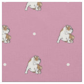 Tupfen-Bulldogge Stoff (Nahaufnahme)