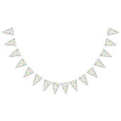 Tupfen bunt wimpelkette (Alle)