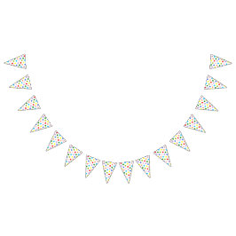 Tupfen bunt wimpelkette