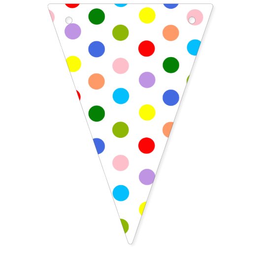 Tupfen bunt wimpelkette (Zweite Fahne)