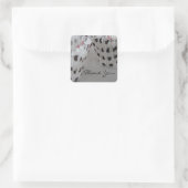 Tupfen-Cupcake-Papierförmchen Quadratischer Aufkleber (Tasche)