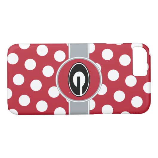 Tupfen des Georgia-Bulldoggen-Logo-| Case-Mate iPhone Hülle (Rückseite (Horizontal))