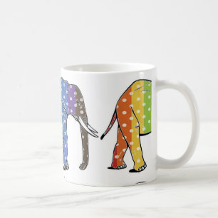 Tupfen-Elefant Kaffeetasse