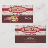 Tupfen-Erdbeerscone-Visitenkarten Visitenkarte (Vorne/Hinten)