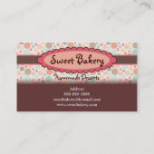 Tupfen-Erdbeerscone-Visitenkarten Visitenkarte (Rückseite)