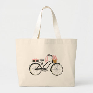 Tupfen-Fahrrad Jumbo Stoffbeutel