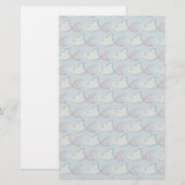 Tupfen-Fisch-Muster Briefpapier (Vorne/Hinten)