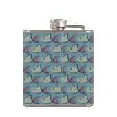 Tupfen-Fisch-Muster Flachmann (Rückseite)