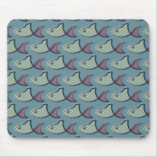 Tupfen-Fisch-Muster Mousepad