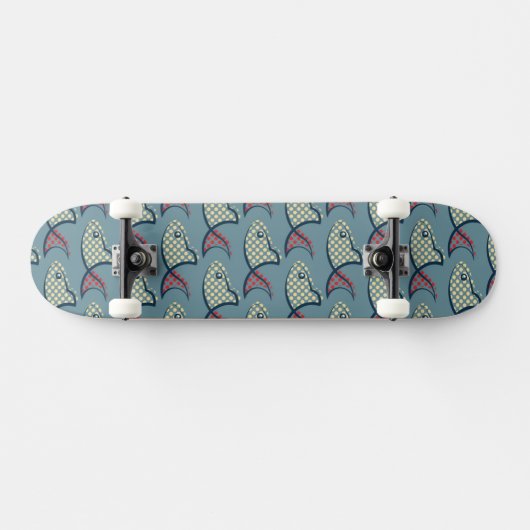 Tupfen-Fisch-Muster Skateboard (Horizontal)
