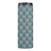 Tupfen-Fisch-Muster Thermosbecher (Rückseite)