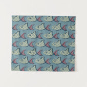 Tupfen-Fisch-Muster Wandteppich (Vorderseite (Horizontal))