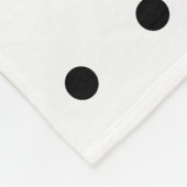 Tupfen Fleecedecke (Ecke)