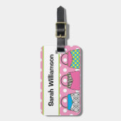 Tupfen-Geldbeutel-Handtaschen-Gepäckanhänger Gepäckanhänger (Vorderseite vertikal)