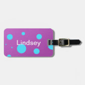 Tupfen-Gepäckanhänger Gepäckanhänger (Vorderseite horizontal)