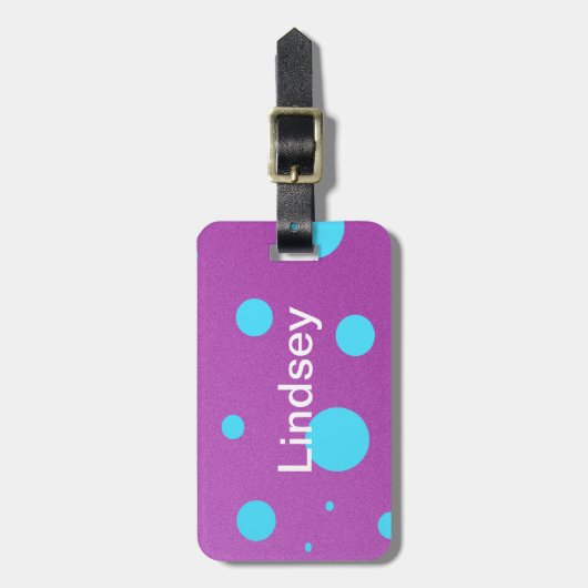 Tupfen-Gepäckanhänger Gepäckanhänger (Vorderseite vertikal)