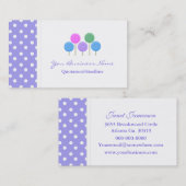 Tupfen getrimmte Süßigkeits-Visitenkarten Visitenkarte (Vorne/Hinten)