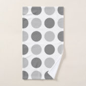 Tupfen-Grau Badhandtuch Set (Handtuch)