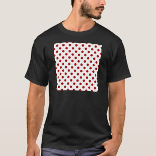 Tupfen groß - dunkles Süßigkeits-Apple-Rot auf T-Shirt