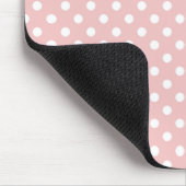 Tupfen im Baby-Rosa Mousepad (Ecke)
