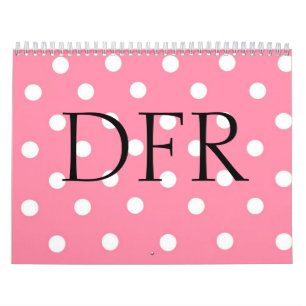 Tupfen-Initialen-Kalender Kalender