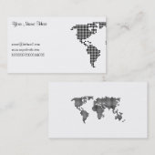 Tupfen-Karte, Ihr Name hier, Visitenkarte (Vorne/Hinten)