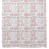 Tupfen-Kreis-Muster Duschvorhang (Vorderseite)