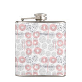 Tupfen-Kreis-Muster Flachmann (Vorderseite)