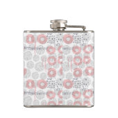 Tupfen-Kreis-Muster Flachmann (Rückseite)