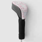 Tupfen-Kreis-Muster Golf Headcover (angewinkelt)